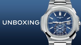 UNBOXING Patek Philippe Nautilus Chronograph 40th Anniversary 59761G001 Luxury Watch Review [upl. by Leiria]