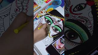 Maa Durga Drawing 🙏 durgapuja drawing 🙏 [upl. by Scrivens]