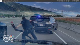 POLICE CHASE Utah woman flees from officers because she did not want to deal with them [upl. by Draw648]