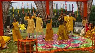 Haldi dance performance for sister wedding  Chogada tara  Haldi Ceremony  Pawan Dance Studio [upl. by Reyam]