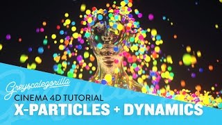 Xparticles Cinema 4D Tutorial  Dynamics Attractors And Color Changing Particles [upl. by Picardi]