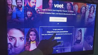 How to activate or login voot app with code on smart tv 2021 [upl. by Odnesor]