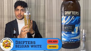 Daily Beer Review – Drifters Belgian White  330ml Chug amp Rating  5 ABV Witbier [upl. by Kepner]