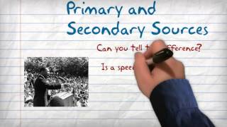 Primary vs Secondary Sources [upl. by Nauqel]