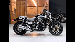 YAMAHA VMAX 2WE  ヤマハ VMAX Vブースト 逆車  スマートフォンホルダー、ミツバ製ETC 装備 [upl. by Atnek618]