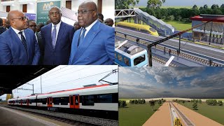 KINSHASA MÉTROKIN TRAIN ÉLECTRIQUE DE GARRE CENTRALE TI AÉROPORT YA NDJILI BRAVO GENTINY NGOBILA [upl. by Ahsenhoj86]