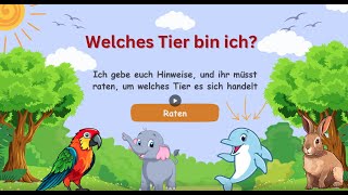 Tiere lernen für Kinder  Welches Tier bin ich [upl. by Eggett113]