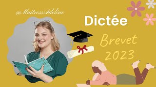 Dictée Brevet 2023 [upl. by Katlaps]