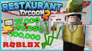 How to make a MONEY FARM in Restaurant Tycoon 2 [upl. by Arries]