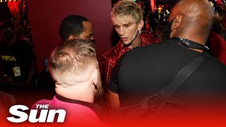 Machine Gun Kelly and Conor McGregor almost come to blows on MTV VMAs red carpet [upl. by Magnuson881]