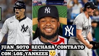 JUAN SOTO RECHAZA OFERTA DE LOS YANKEES VLADIMIR JR A YANKEES COLE RENUEVA CON YANKEES OZUNA MLB [upl. by Eikcir]