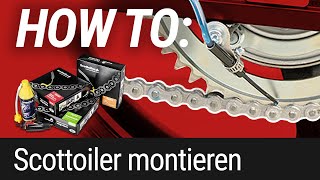 HOW TO Scottoiler Kettenschmiersystem am Motorrad montieren [upl. by Elleiand]