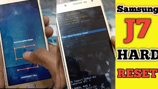 Samsung Galaxy J7 HARD RESET  How to Factory Reset Samsung Galaxy J7 2016  j7 ka lock j7 [upl. by Kendry]