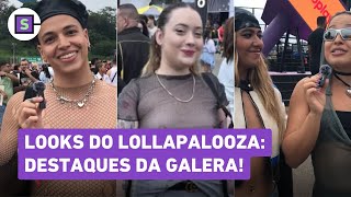 Lollapalooza Looks do público têm peitos livres inspiração em Luísa Sonza e transparências [upl. by Acirrehs]