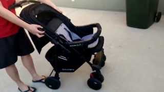 How to fold a pram  stroller  Childcare Discovery XLR Stroller [upl. by Samaj]