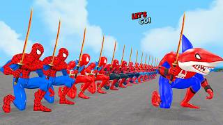 Siêu nhân nhện🔴Spider Man family story rescue the Spider man best team from Joker vs Shark spider [upl. by Killen]