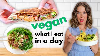 What I Eat in a Day  Crunchwrap and Dan Dan Noodles Vegan Recipes [upl. by Yevre816]