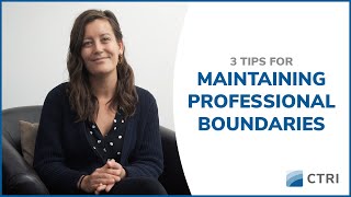 3 tips for maintaining professional boundaries [upl. by Waring]