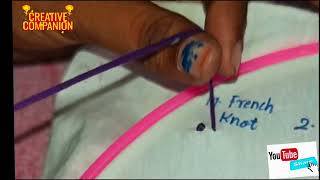 HAND EMBROIDERY CLASS15 IN TAMIL [upl. by Manbahs]