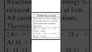 Difference between endothermic and exothermic reactions [upl. by Neersan]