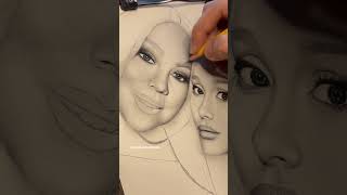 DRAWING MARIAH tiktok raymondportraits art shortsvideo artist artistdrawing draw artwork [upl. by Amsab517]