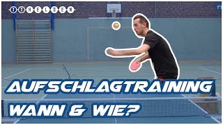 Aufschlagtraining im TischtennisTraining einbauen  TTHELDEN [upl. by Norry]