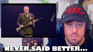 Peter van Uhm Why I chose a gun REACTION [upl. by Ricardama391]