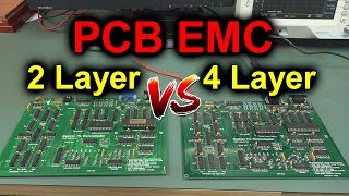 EEVblog 1176  2 Layer vs 4 Layer PCB EMC TESTED [upl. by Bonnice]