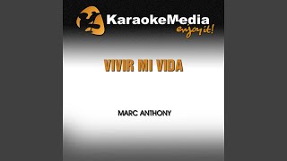 Vivir Mi Vida Karaoke Version In the Style of Marc Anthony [upl. by Ojoj284]