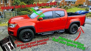 THIS tint is the PERFECT match for the CHEVY COLORADO factory rear window TINT [upl. by Riehl]