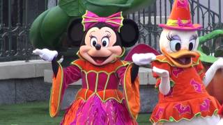 Mickeys Halloween Treat in the Street Disneyland Paris 5回目高台 [upl. by Kartis]