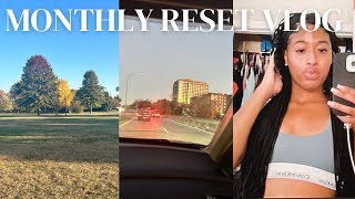 MONTHLY RESET VLOG prep for november 🍂  clean room hair routine where have i been etc [upl. by Cal699]