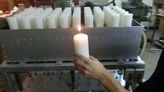 Candle making machine Candle molding machine Utilaj lumanari masa cu matrite [upl. by Ahsilak841]