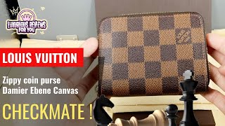 Louis Vuitton Zippy coin purse Damier Ebene Canvas [upl. by Reitrac]