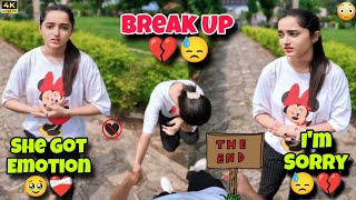 Break Up Prank On My Girlfriend💔She Got Emotion And Crying😭💔breakup [upl. by Harbard630]