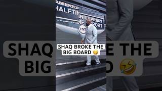 14years retired from basketball and Shaq is STILL breaking boards 😂 nbaontnt shaq [upl. by Hogg971]