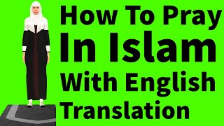 How To Pray Islam With English Audio Translation For Beginners [upl. by Yrocej946]