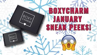 BOXYCHARM JANUARY 2022 SNEAK PEEKS  BASE amp PREMIUM BOX CHOICES  POTENTIAL SPOILERS [upl. by Asyl]