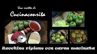 Zucchine ripiene con carne macinata [upl. by Magnusson]