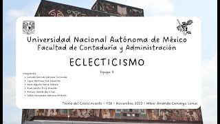 Eclecticismo [upl. by Mic]