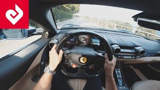 Ferrari 812 GTS POV  Intro Driving Highway Race Sound [upl. by Lebiralc]