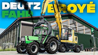 GRUE LIEBHERR PARFAITE Vieux Deutz Fahr Scierie animée amp Seul au monde  Farming Simulator 22 [upl. by Rashidi]