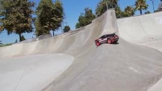 Traxxas Rally Shreds SoCal Skate Park [upl. by Pantin]