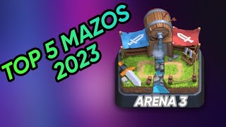 ¡Nada los DEFIENDE😮 ¡Los MEJORES MAZOS para Arena 3 2023 😈🔥  Clash royale [upl. by Ocisnarf]