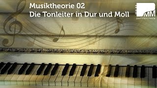 Musiktheorie 02 – Die Tonleiter in Dur und Moll [upl. by Eatnuahs]