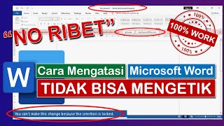 GAMPANG‼ Begini CARA MENGATASI MICROSOFT WORD TIDAK BISA MENGETIK karena UNLICENSED PRODUCT [upl. by Eikram]