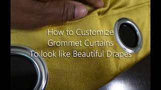 How To make Grommet Curtains Look Like Lux Drapes [upl. by Monto]