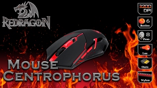 Mouse Gamer Redragon Centrophorus M601 2000 Dpi Unboxing e Review [upl. by Pennebaker]