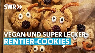 Vegane RentierCookies backen I PlätzchenWerkstatt [upl. by Kessler371]