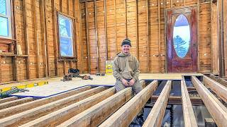 Restoring A 7000 Mansion Kitchen Floor Rebuild [upl. by Girardo]